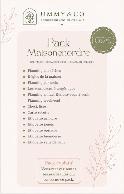 Pack Maisonenordre